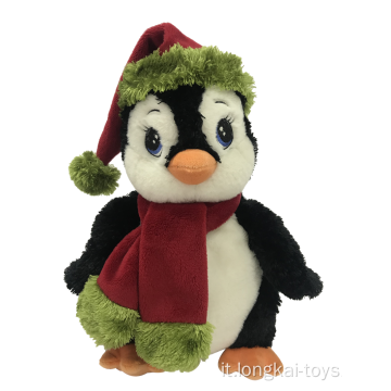Pinguino peluche Natale in vendita